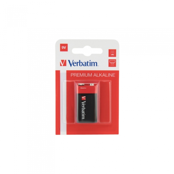 Батарейка Verbatim 9V R9 6LR61 (Alkaline, 1pcs Blister)
