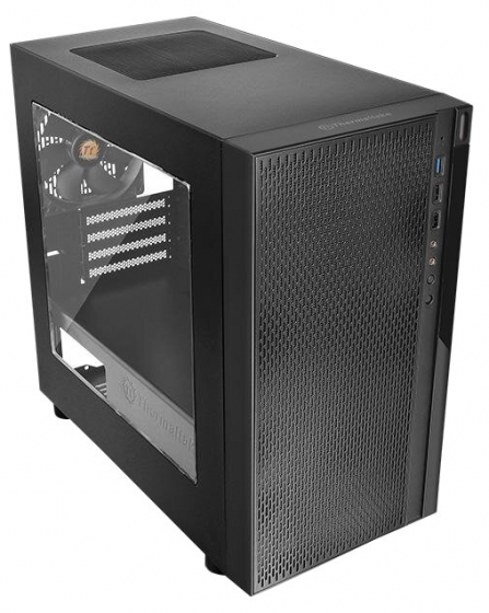 Корпус MidiTower ThermalTake Versa H18 window w/o black (MidiATX)