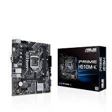 Мат. плата ASUS PRIME H510M-K (S-1200, H510, VGA, HDMI, PCI-E, 2DDR4, PCI, SATA3, GbLAN)