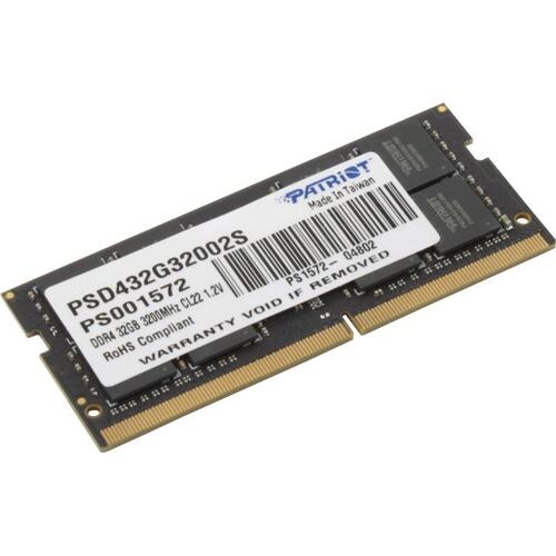 Модуль памяти SODIMM 32GB DDR4 PATRIOT PSD432G32002S (3200MHz)