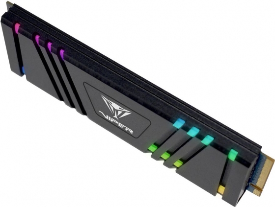 SSD M.2 512GB Patriot VPR400-512GM28H VPR400 (M.2 2280 PCI-E, RGB, Reading 4600 MB/s, Writing 3600 Mb/s)