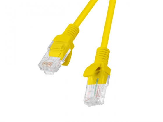 Кабель LANBERG PCU5-10CC-0100-Y UTP PATCHCORD CAT.5E 1.0M YELLOW