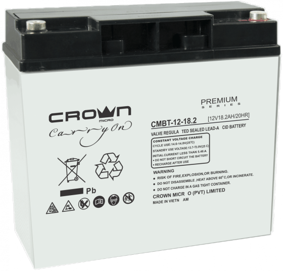 UPS մարտկոց CrownMicro 12V, 18AH