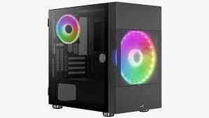 Իրան MidiTower Aerocool ATOMIC-G-BK-V1 WINDOWS w/o black (MidiATX)