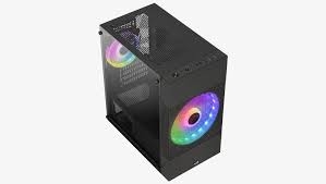 Case MidiTower Aerocool ATOMIC Lite-G-BK-V2 WINDOWS w/o black (MidiATX)