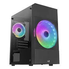 Case MidiTower Aerocool ATOMIC Lite-G-BK-V2 WINDOWS w/o black (MidiATX)