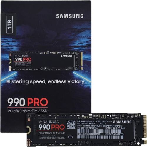 SSD M.2 1TB SAMSUNG MZ-V9P1T0BW 990 PRO (M.2 2280, PCI-E x 4, Reading 7450 MB/s, Writing 6900 Mb/s)