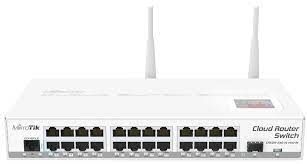 Switch 24port 10/100/1000 Mikrotik CRS125-24G-1S-2HnD-IN M (24P+1, AR9344, 128mb RAM, 1xSFP, RauterOS L5, 24Ghz 802.11b/g/n wireless, PSU)