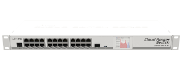 Коммуникатор 24port 10/100/1000 Mikrotik CRS125-24G-1S-2HnD-IN M (24P+1, AR9344, 128mb RAM, 1xSFP, RauterOS L5, 24Ghz 802.11b/g/n wireless, PSU)