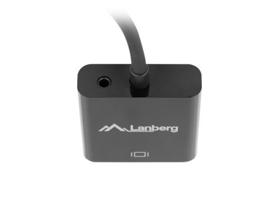 Адаптер LANBERG AD-0017-BK HDMI-A(M)->VGA(F)+AUDIO ON CABLE