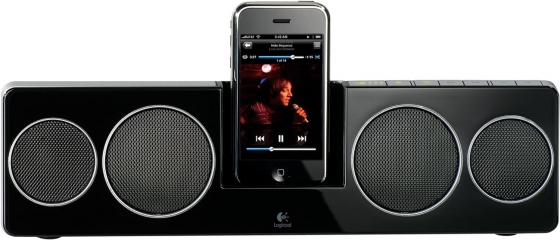 Speakers Logitech Pure-Fi Anywhere 2 for iPhone/iPod (remote control panel)