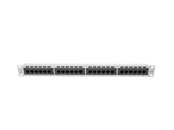 Patch panel LANBERG PPU6-1024-S 24 PORT 1U CAT.6 GRAY