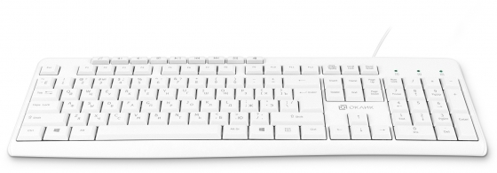 Ստեղնաշար Oklick 505M (White, Slim, USB)