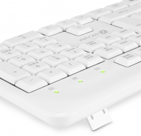 Ստեղնաշար Oklick 505M (White, Slim, USB)