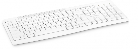 Wireless Keyboard Oklick K225W (White, Multimedia, USB)