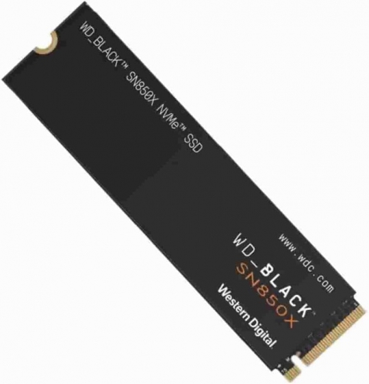  SSD M.2 2TB WD Black SN850X (M.2 2280 PCI-E, Reading 7300 MB/s, Writing 6600 Mb/s)