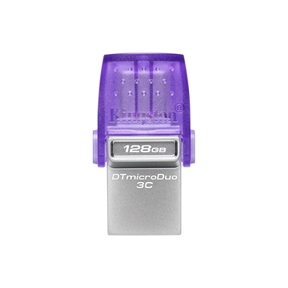 USB 128GB Kingston DataTraveler MicroDUO 3C Dual (USB 3.2 + USB-C, Purple)