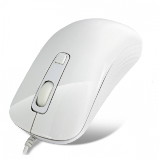 Mouse CrownMicro CMM-20 (4button, 1600dpi, White, USB)