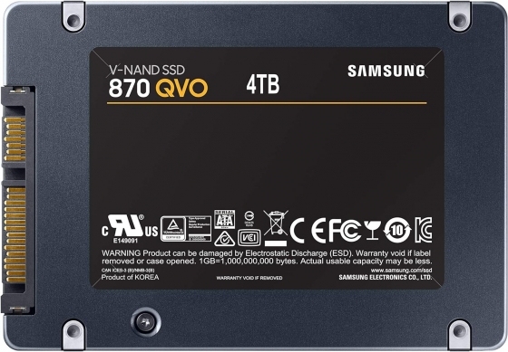 Накопитель SSD 4TB SAMSUNG 870 QVO MZ-77Q4T0BW (2.5