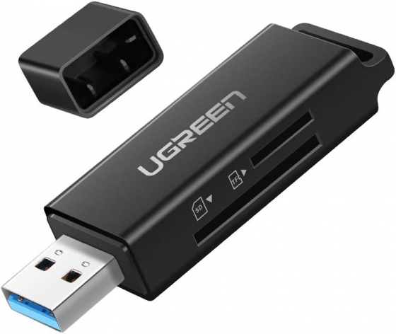 Card reader Ugreen 40752 (USB 3.0, TF/SD, 95MB/s, Black)