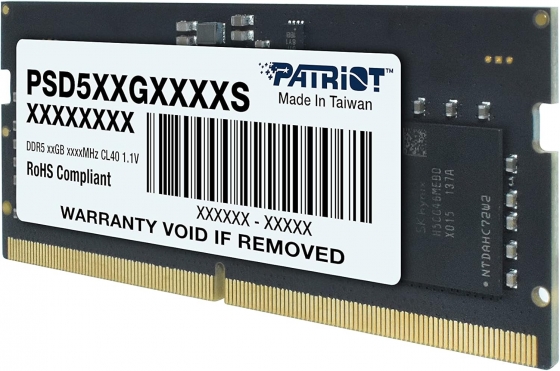 Հիշողություն SODIMM 16GB DDR5 PATRIOT PSD516G480081S (4800MHz)