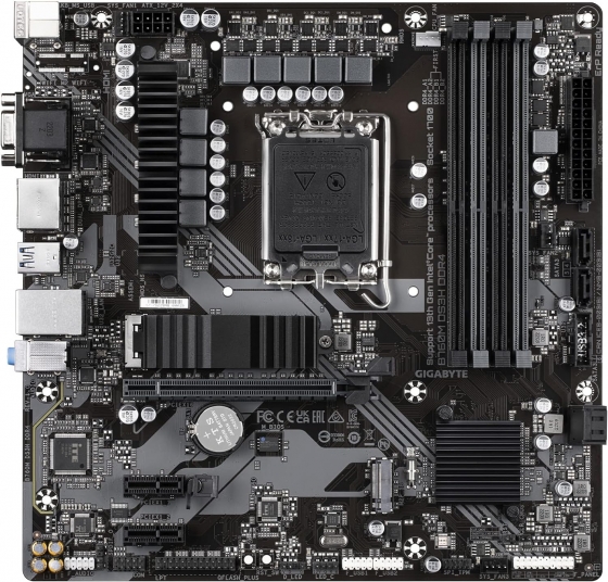 Մայրական սալիկ  Gigabyte B760M DS3H DDR4 (S-1700, B760, VGA, HDMI, 2xDP, 3xPCI-E, 4DDR4, 2xM.2, SATA3, GbLAN)