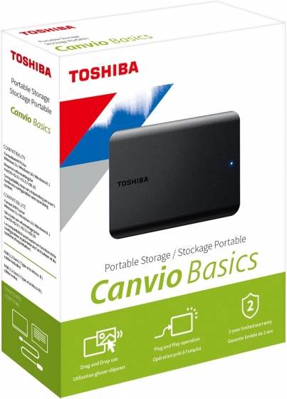 Жесткий диск внешний 4TB Toshiba Canvio Basics HDTB540EK3CA (2.5