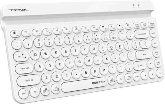 Клавиатура беспроводная A4Tech Fstyler FBK30 Slim (2.4GHz/Bluetooth, Multimedia, White, USB)