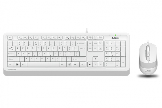 Клавиатура+мышь A4Tech Fstyler F1010 (Multimedia, White, USB)