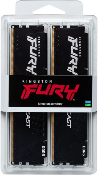 RAM DIMM 64GB DDR5 Kingston FURY Beast KF556C40BBK2-64 (2x32GB, 5600MHz)