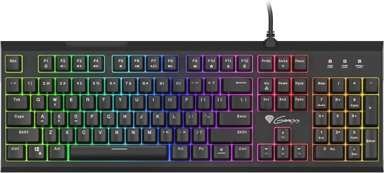 Keyboard Genesis NKG-1645 THOR 210 RGB, Backlight, Gaming (Hybrid Switch, USB, US Layout)