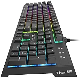 Keyboard Genesis NKG-1645 THOR 210 RGB, Backlight, Gaming (Hybrid Switch, USB, US Layout)