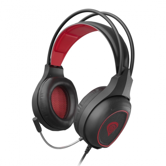 Headphones with Microphone Genesis NSG-1578 RADON 300 VIRTUAL 7.1 BLACK-RED, Gaming (USB)