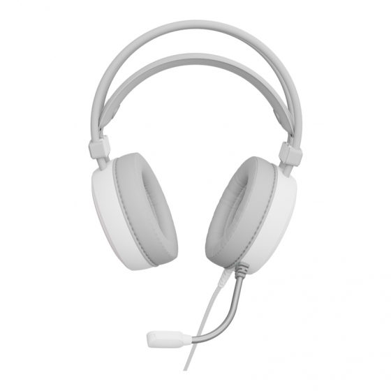 Headphones with Microphone  Genesis NSG-2093 NEON 613 WHITE, RGB, Gaming (Mini-Jack/USB)