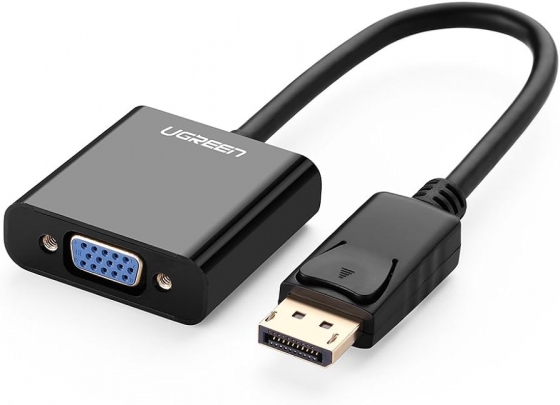 Adapter Ugreen 20415 (DP(M)->VGA(F), Black)