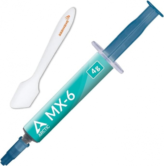 Термопаста Arctic MX-6 (4g, syringe + 5 x Cleaning wipes)