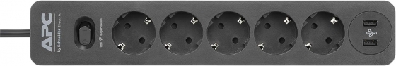 Сетевой фильтр APC Essential PME5B-RS SurgeArrest 5 Outlet Black 230V