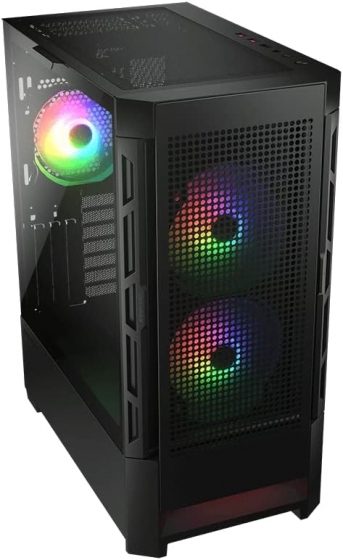 Корпус MidiTower Cougar AirFace RGB w/o black (MidiATX)