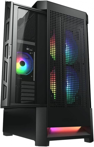 Корпус MidiTower Cougar AirFace RGB w/o black (MidiATX)