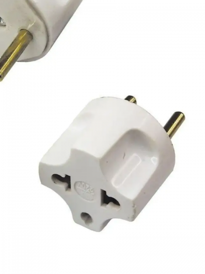 Переходник сетевой (Euro -> Universal socket, White)