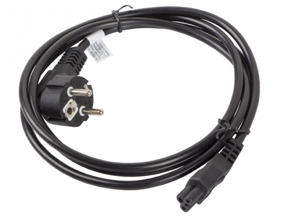 Кабель LANBERG CA-C5CA-15CC-0018-BK POWER CORD LAPTOP (MIKI) IEC 320 C5 1.8M VDE BLACK