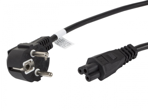 Кабель LANBERG CA-C5CA-15CC-0018-BK POWER CORD LAPTOP (MIKI) IEC 320 C5 1.8M VDE BLACK