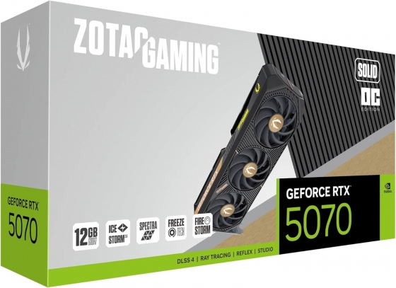 GPU 12GB Zotac GeForce RTX5070 Twin Edge (28000MHz, GDDR7, 192bit, HDMI/3xDP)