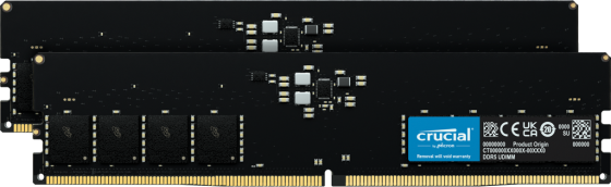 Модуль памяти DIMM 64GB DDR5 Crucial CT2K32G56C46U5 (2x32GB, 5600MHz)