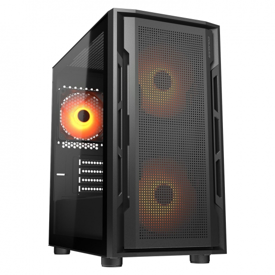 Case MiniTower Cougar Uniface Mini RGB w/o black (MidiATX)