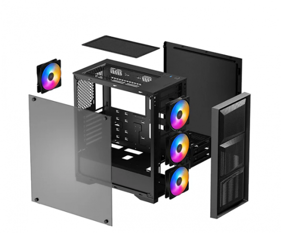 Корпус MidiTower Deepcool Matrexx 50 MESH 4FS w/o black (MidiATX, E-ATX)