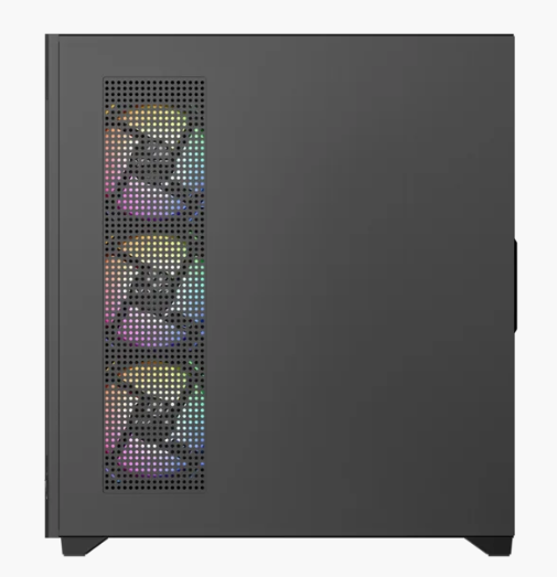 Корпус MidiTower XYZ TITANIUM MESH Black (w/o PSU, Side TG, 4x Integrated A-RGB Fans, X-CS-TITANIUMMESH-B)