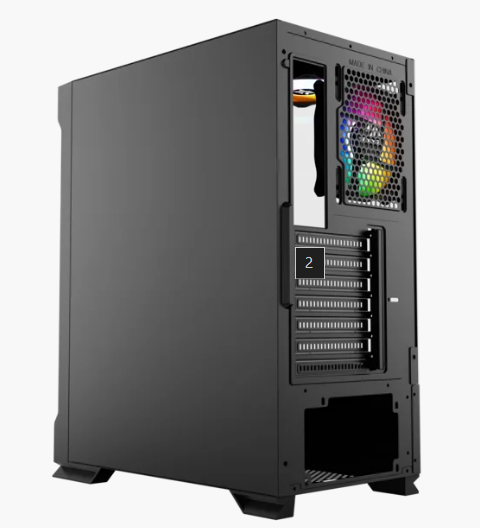 Корпус MidiTower XYZ AIRONE 300-X MESH (w/o PSU, Side TG, 6x Integrated A-RGB Fans, X-CS-AIRONE3XM-B)