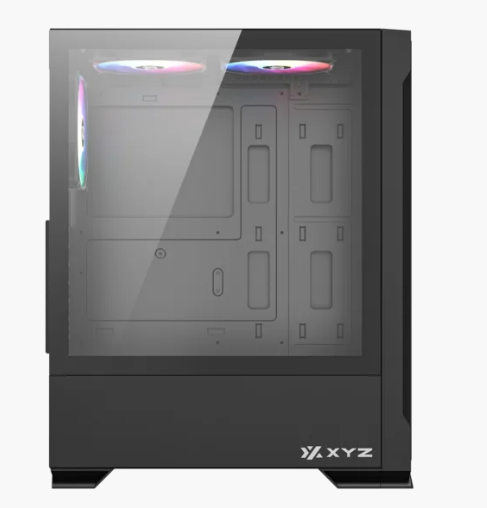 Корпус MidiTower XYZ AIRONE 300-X MESH (w/o PSU, Side TG, 6x Integrated A-RGB Fans, X-CS-AIRONE3XM-B)