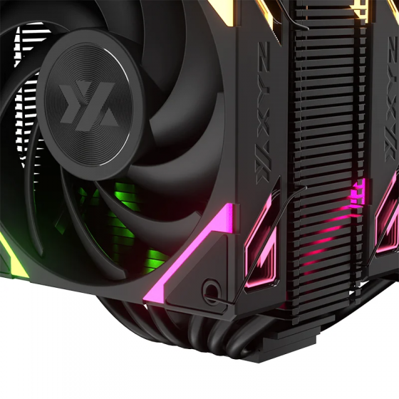 Кулер XYZ Thermax 6 DUO Black (Universal socket INTEL/AMD, PWM, 12x copper heatpipes, X-AC-THERDUOB6)